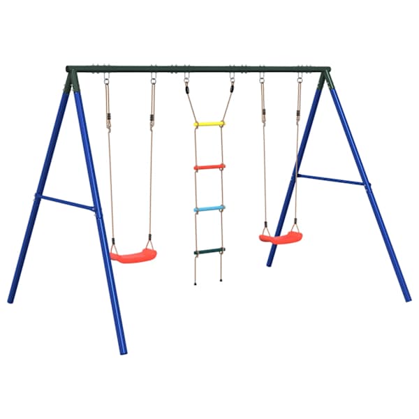 Kiigekomplekt, 273,5 × 185 × 185 cm, värvitud teras, PE (polüetüleen) – mudel 3283600