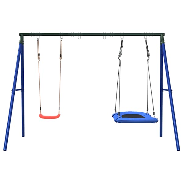 Kiigekomplekt, 273,5 × 185 × 185 cm, värvitud teras, PE (polüetüleen), oxford kangas, PP (polüpropüleen) – mudel 3283606