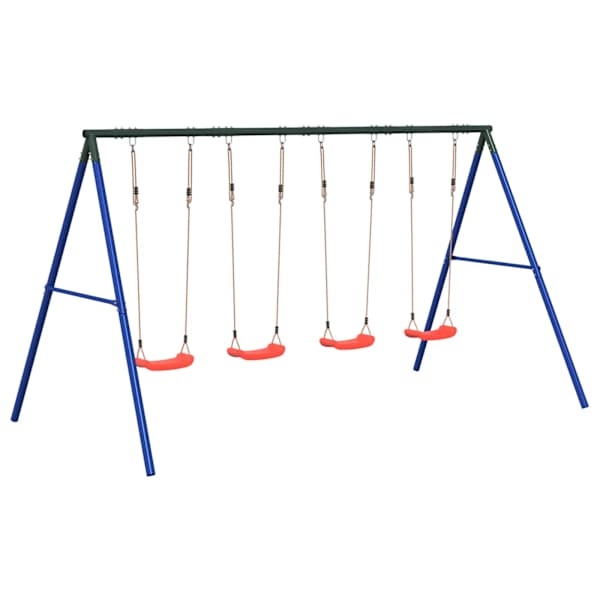 Kiigekomplekt, 341 × 185 × 185 cm, värvitud teras, PE (polüetüleen) – mudel 3283621