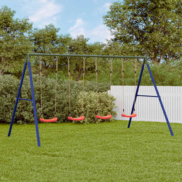 Kiigekomplekt, 341 × 185 × 185 cm, värvitud teras, PE (polüetüleen) – mudel 3283621
