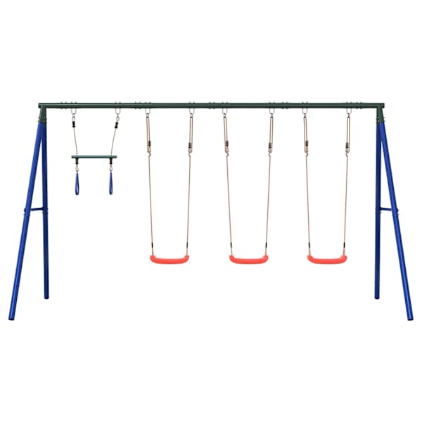 Õue kiigekomplekt koos kiikede ja trapetskiigega, 341 × 185 × 185 cm – mudel 3283622