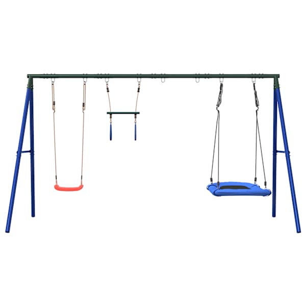 Kiigekomplekt, 341 × 185 × 185 cm, värvitud teras, PE (polüetüleen), oxford kangas, PP (polüpropüleen) – mudel 3283630
