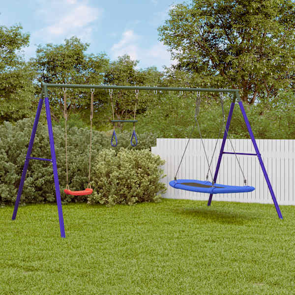 Kiigekomplekt, 341 × 185 × 185 cm, värvitud teras, PE (polüetüleen), oxford kangas, PP (polüpropüleen) – mudel 3283630