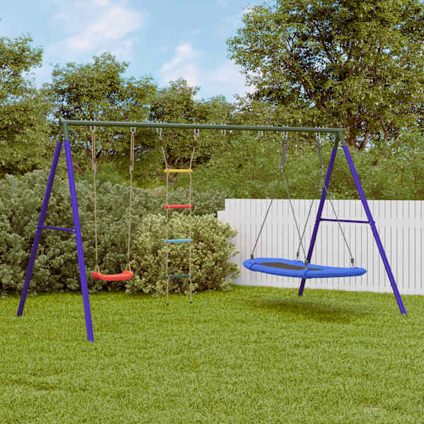 Õue kiigekomplekt koos kiige, redeli ja pesakiigega, 341 × 185 × 185 cm – mudel 3283632