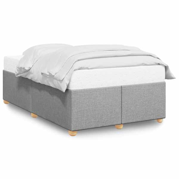 Voodiraam, helehall, 120 × 190 cm, kangas — mudel 3284715