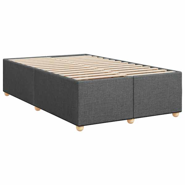 Voodiraam, tumehall, 120 × 190 cm, kangas — mudel 3284716
