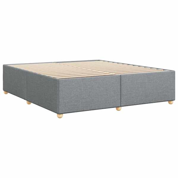 Voodiraam, helehall, 200 × 200 cm, kangas — mudel 3284757