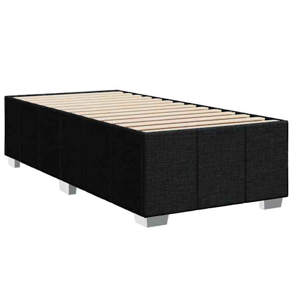 Voodiraam, must, 90 × 200 cm, kangas — mudel 3284806