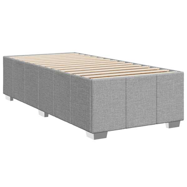 Voodiraam, helehall, 100 × 200 cm, kangas — mudel 3284811