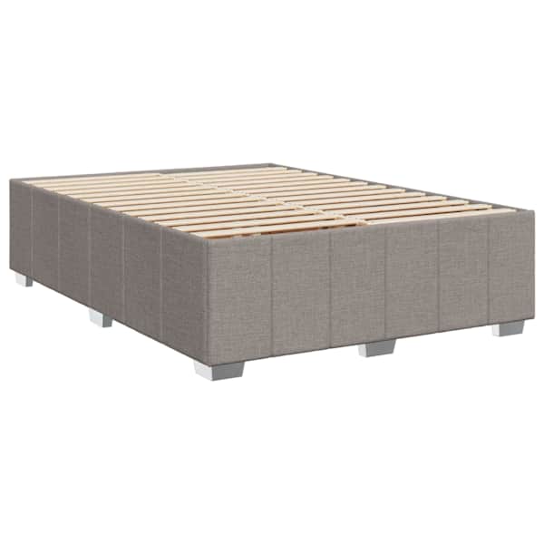 Voodiraam, pruunikashall, 140 × 190 cm, kangas — mudel 3284836
