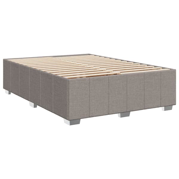 Voodiraam, pruunikashall, 140 × 200 cm, kangas — mudel 3284843