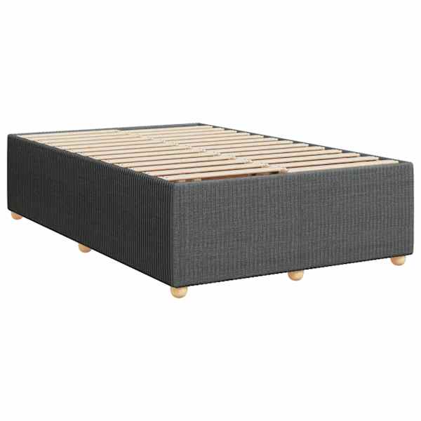 Voodiraam, tumehall, 120 × 200 cm, kangas — mudel 3284929