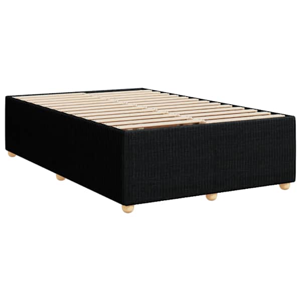 Voodiraam, must, 120 × 200 cm, kangas — mudel 3284930