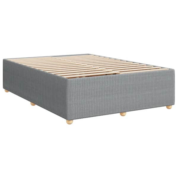 Voodiraam, helehall, 140 × 190 cm, kangas — mudel 3284935