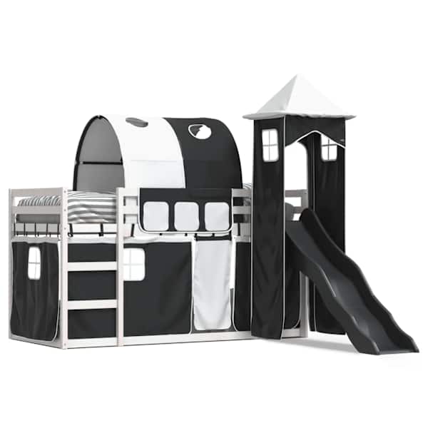 Narivoodiraam, valge ja must, 90 × 200 cm