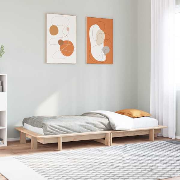 Voodiraam, 90 × 200 cm, männipuit — mudel 850668