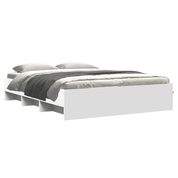 Voodiraam, valge, 160 × 200 cm — mudel 3295639