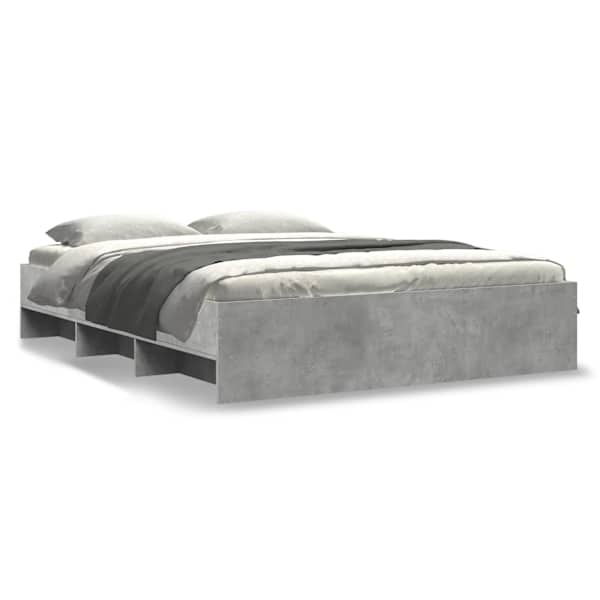 Voodiraam, betoonhall, 150 × 200 cm, tehispuit — mudel 3295649