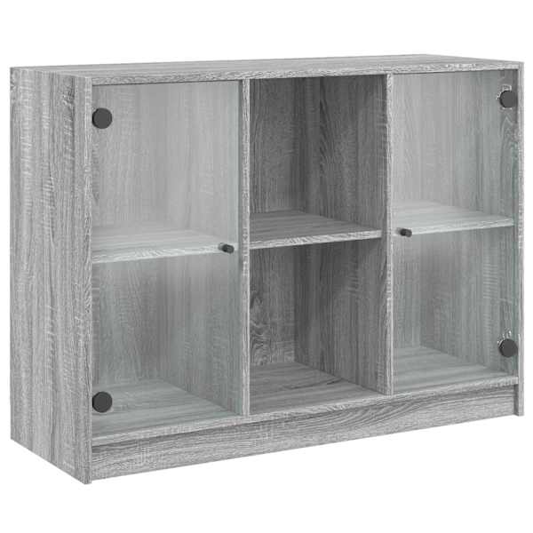 Puhvetkapp, hall Sonoma tamm, 102 × 37 × 75,5 cm, tehispuit