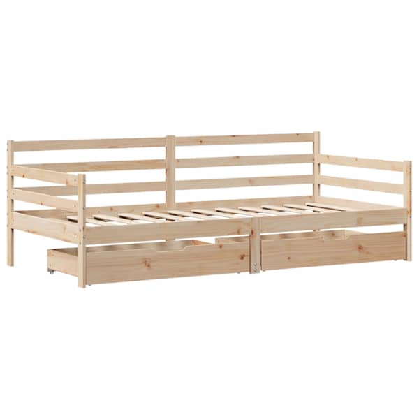 Sahtlitega diivanvoodi, valge, 80 × 200 cm — mudel 3302064