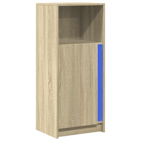 Puhvetkapp LED-tulega, Sonoma tamm, 42,5 × 34 × 100 cm, tehispuit