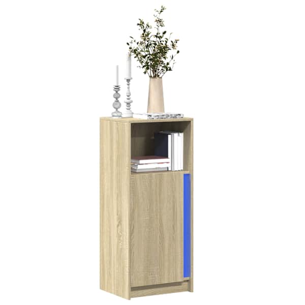 Puhvetkapp LED-tulega, Sonoma tamm, 42,5 × 34 × 100 cm, tehispuit