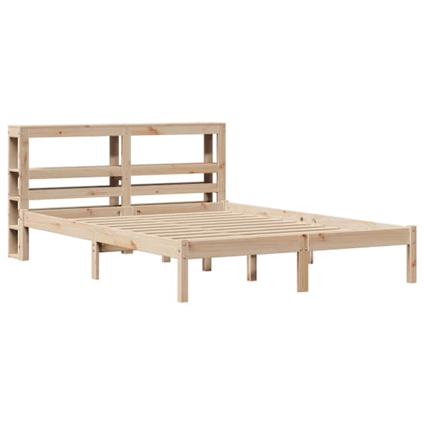 Voodiraam peatsiga, 120 × 200 cm, männipuit — mudel 3305720