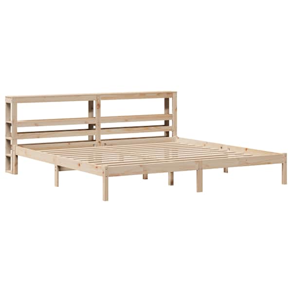 Voodiraam peatsiga, 180 × 200 cm, männipuit — mudel 3305728