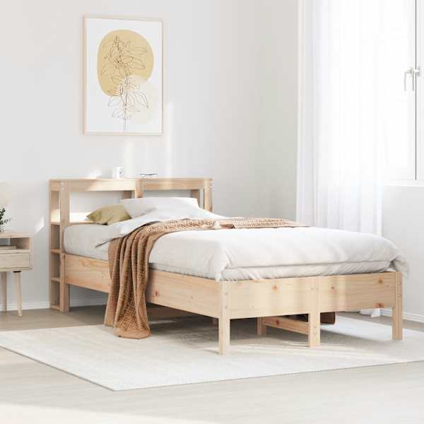 Voodiraam peatsiga, 75 × 190 cm, männipuit — mudel 3306171