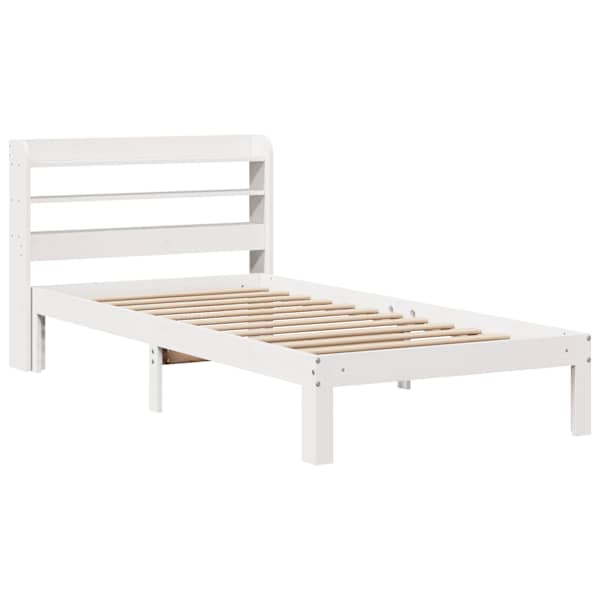 Voodiraam peatsiga, valge, 100 × 200 cm — mudel 3306785