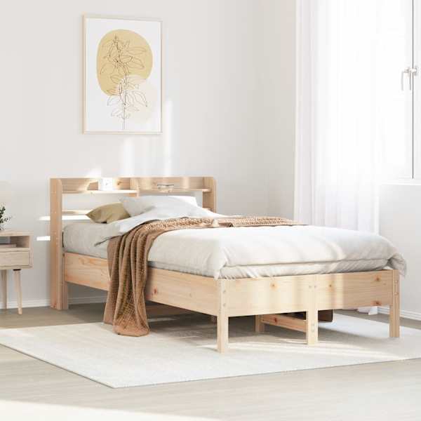 Voodiraam peatsiga, 75 × 190 cm, männipuit — mudel 3306912
