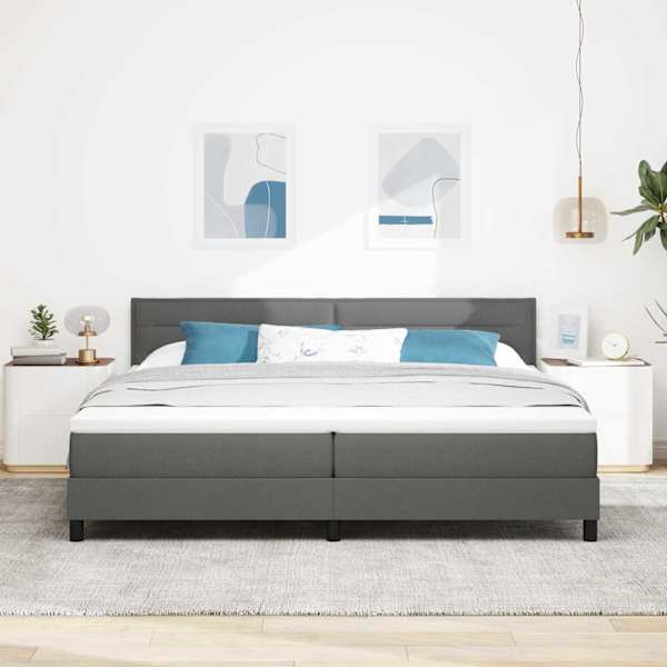 Kontinentaalvoodi, tumehall, 200 × 200 cm, kangas — mudel 3338637