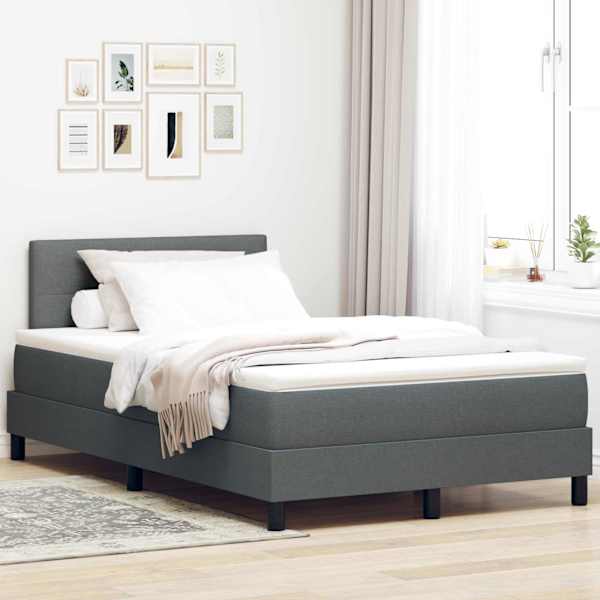 Kontinentaalvoodi, tumehall, 120 × 190 cm, kangas — mudel 3338672