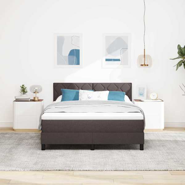 Kontinentaalvoodi, tumepruun, 160 × 200 cm, kangas — mudel 3338779