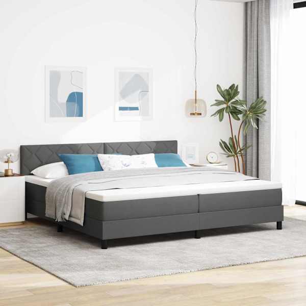 Kontinentaalvoodi, tumehall, 200 × 200 cm, kangas — mudel 3338791