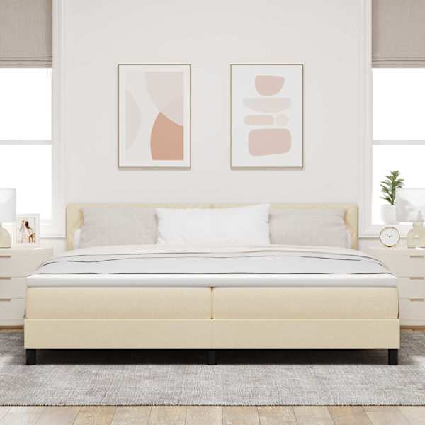 Kontinentaalvoodi, kreemjasvalge, 200 × 200 cm, kangas — mudel 3338795