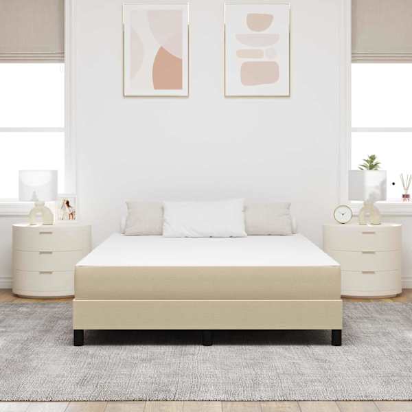 Voodiraam koos madratsiga, salvei, 160 × 200 cm, kangas — mudel 42008300