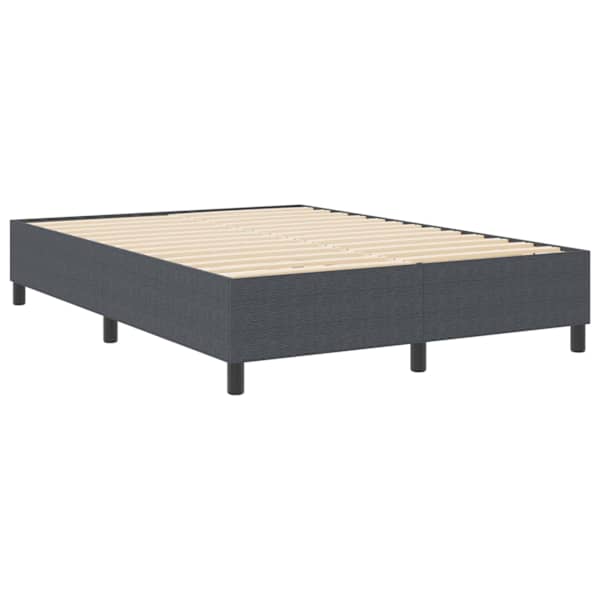 Voodiraam, tumehall, 140 × 200 cm, kangas — mudel 3337413