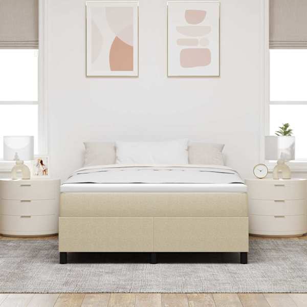 Voodiraam, hall roheline, 160 × 200 cm, kangas — mudel 3337421