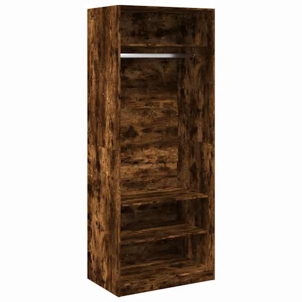 Riidekapp, suitsutatud tamm, 80 × 50 × 200 cm, tehispuit