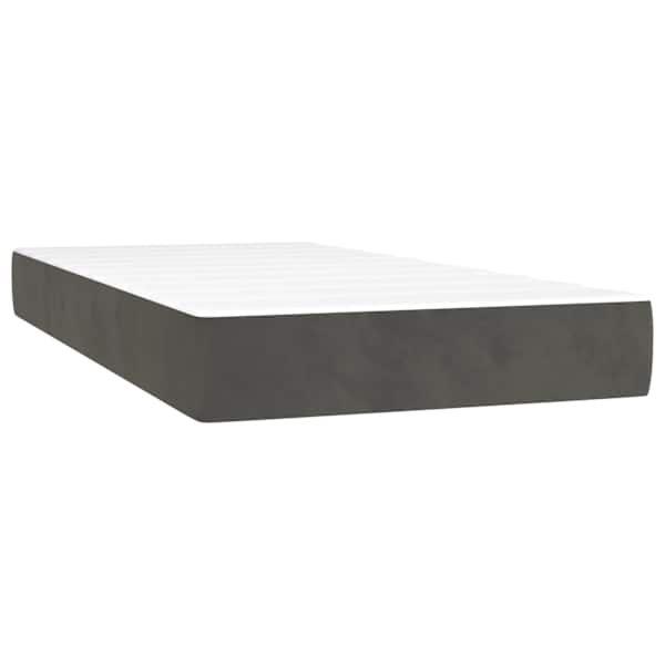 Vedrumadrats lastevoodile, keskmine, tumehall, 80 × 160 cm, samet