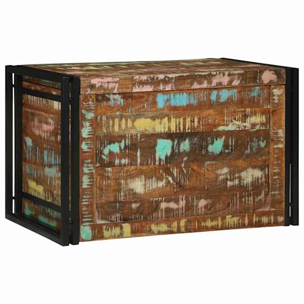 Salvestuskarp Pruun ja must 80 × 50 × 50 cm taastatud puit