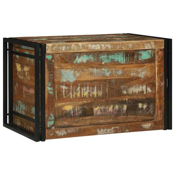 Salvestuskarp Pruun ja must 80 × 50 × 50 cm taastatud puit