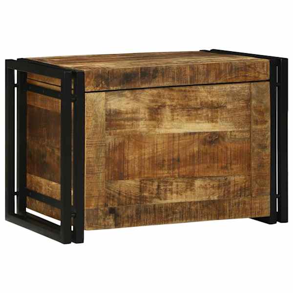 Salvestuskarp Pruun ja must 60 × 40 × 41 cm Tugev mango puu