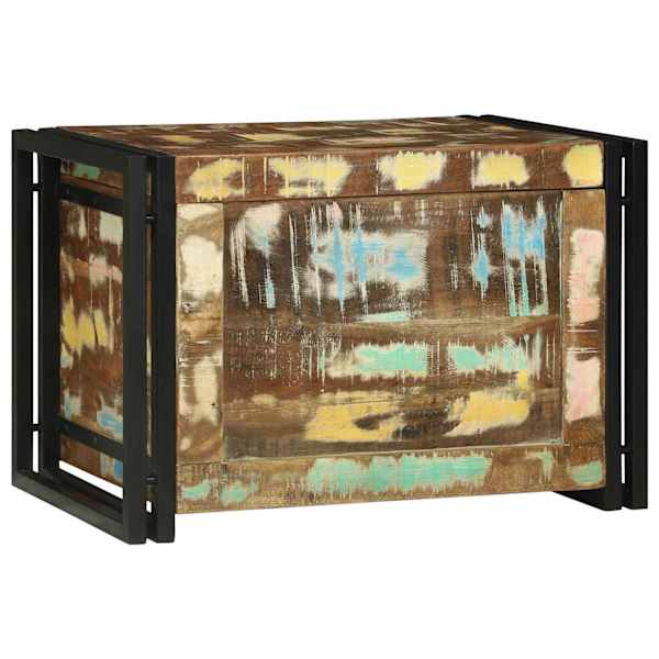 Salvestuskarp Pruun ja must 60 × 40 × 41 cm taastatud puit