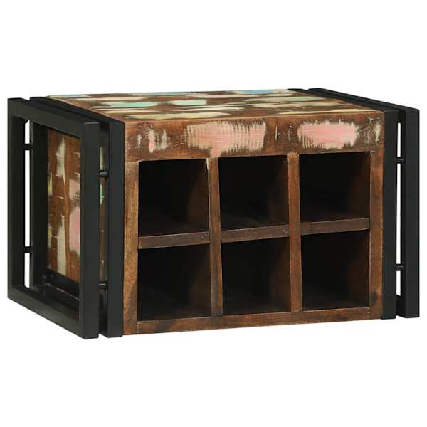 Veepudeli Riiul 2 tk 46 × 35 × 27,5 cm Tugev taastatud puit