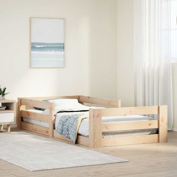 Voodiraam, 70 × 140 cm, männipuit — mudel 855687
