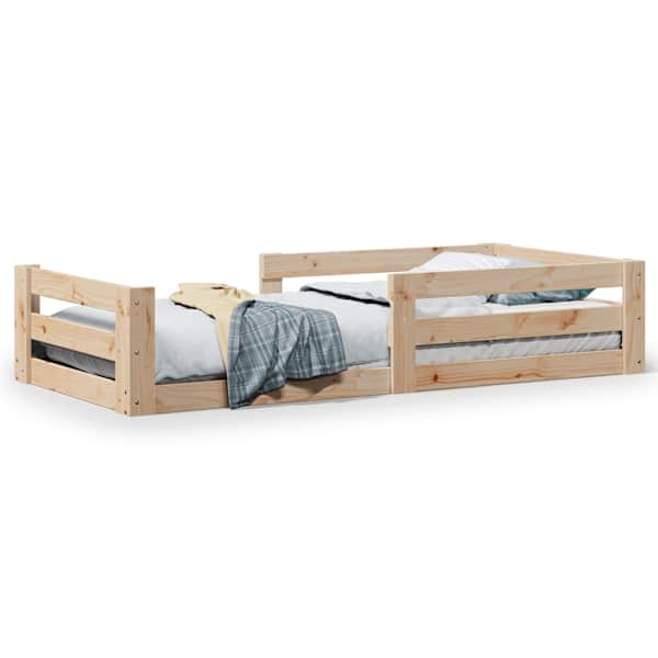 Voodiraam, 75 × 190 cm, männipuit — mudel 855696