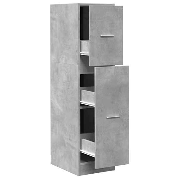 Sahtlitega kapp, betoonhall, 30 × 41 × 118 cm, tehispuit