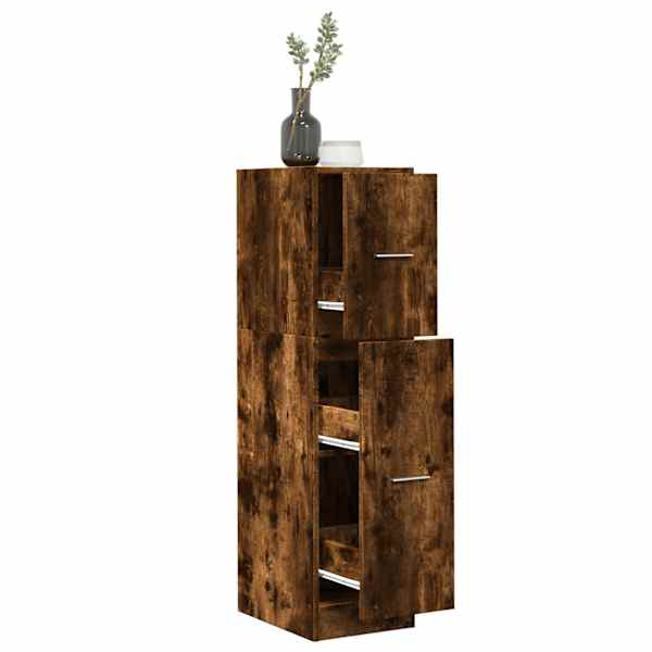 Sahtlitega kapp, suitsutatud tamm, 30 × 41 × 118 cm, tehispuit
